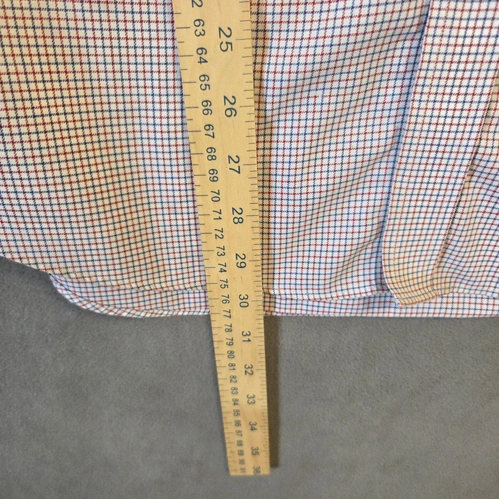 Banana Republic Button Down Shirt Men's Medium Classic Plaid Cotton Preppy